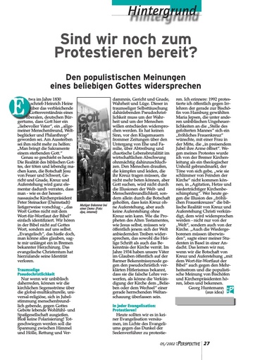 Perspektive 2002 05 sind wir noch zum protestieren bereit