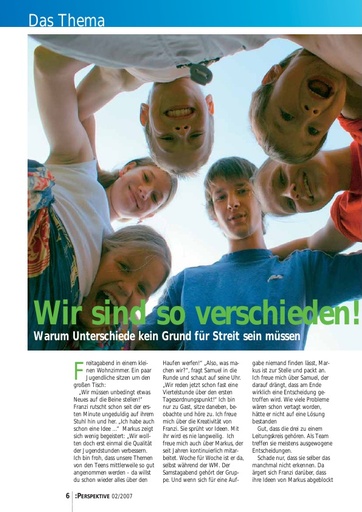 Perspektive 2007 02 wir sind so verschieden