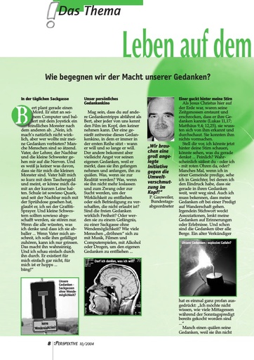 Perspektive 2004 10 leben auf dem pulverfass