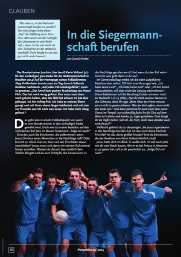 Perspektive 2014 04 in die siegermannschaft berufen