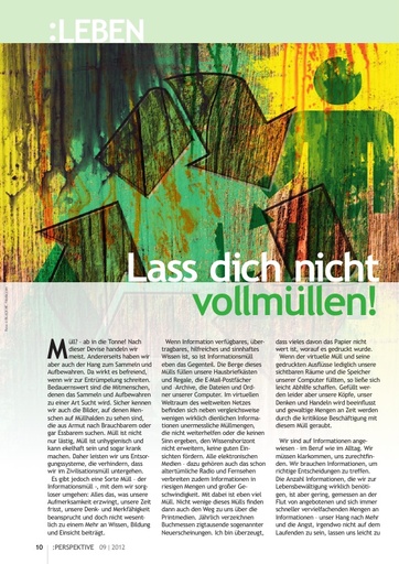 Perspektive 2012 09 lass dich nicht vollmuellen