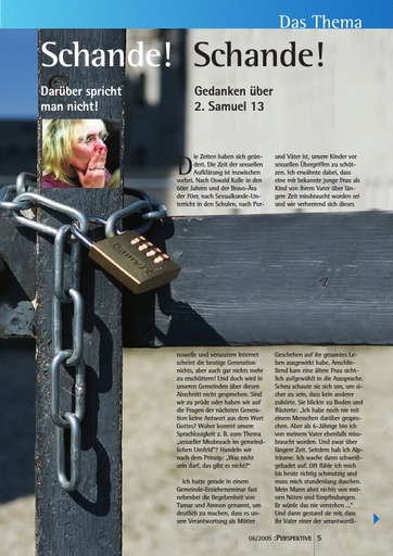 Perspektive 2005 06 schande schande
