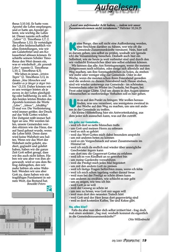 Perspektive 2001 09 lasst uns aufeinander achthaben