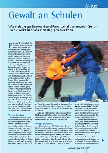 Perspektive 2005 06 gewalt an schulen