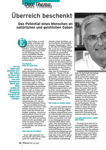 Perspektive 2002 02 ueberreich beschenkt