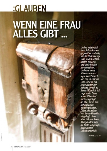 Perspektive 2009 02 wenn eine frau alles gibt