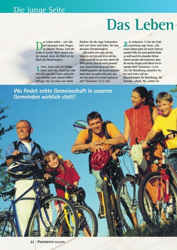 Perspektive 2005 04 das leben teilen