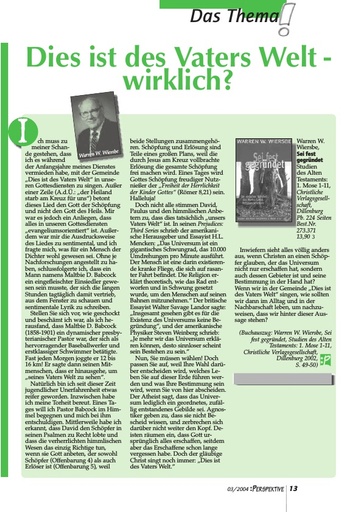 Perspektive 2004 03 dies ist des vaters welt wirklich