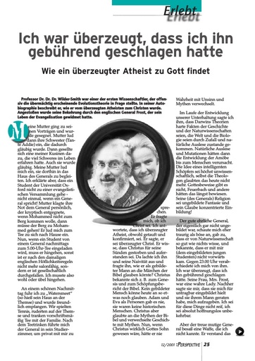 Perspektive 2001 12 ich war ueberzeugt