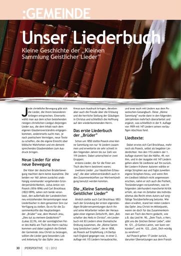 Perspektive 2012 12 unser liederbuch