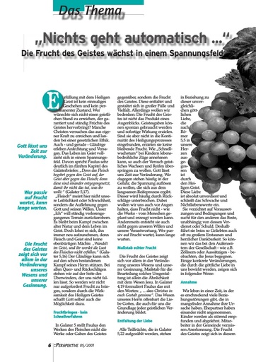 Perspektive 2001 05 nichts geht automatisch