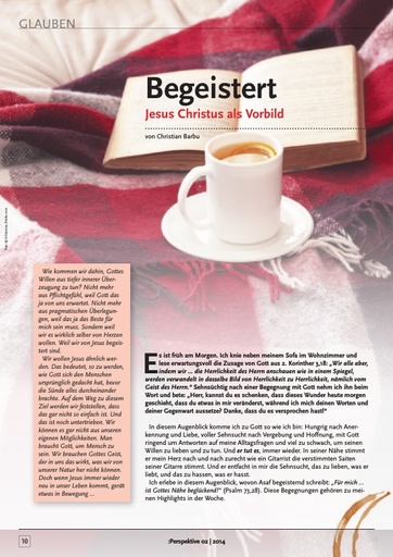 Perspektive 2014 02 begeistert jesus christus als vorbild