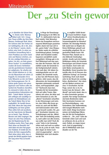 Perspektive 2005 06 der zu stein gewordene seufzer