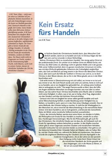 Perspektive 2014 02 kein ersatz fuers handeln