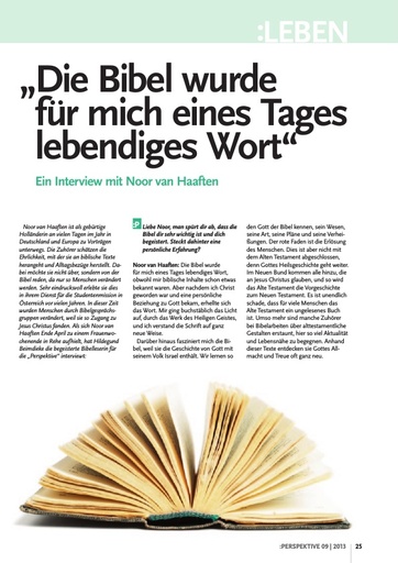Perspektive 2013 09 die bibel wurde fuer mich eines tages lebendiges wort