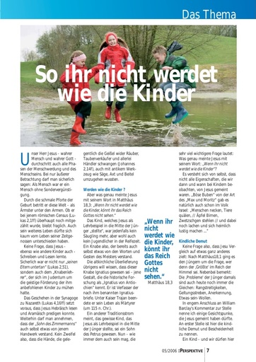 Perspektive 2006 05 so ihr nicht werdet wie die kinder