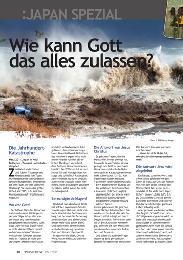 Perspektive 2011 05 wie kann gott das alles zulassen