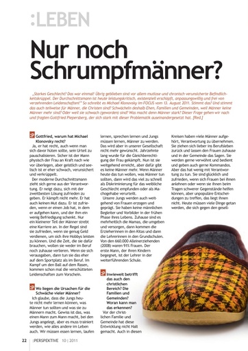 Perspektive 2011 10 nur noch schrumpfmaenner