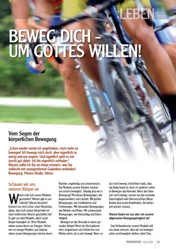 Perspektive 2009 03 beweg dich um gottes willen