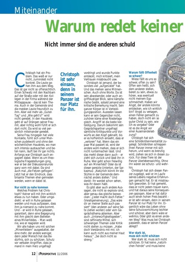 Perspektive 2006 11 warum redet keiner offen mit mir