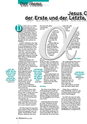 Perspektive 2002 01 jesus christus der erste und der letzte