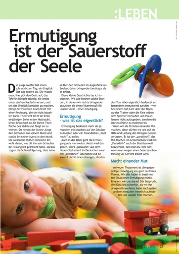 Perspektive 2012 02 ermutigung ist der sauerstoff der seele