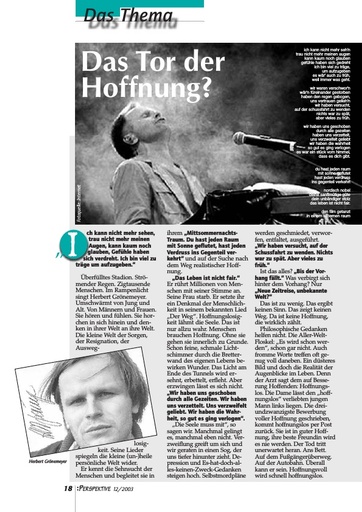 Perspektive 2003 12 das tor der hoffnung