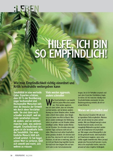 Perspektive 2008 06 hilfe ich bin so empfindlich