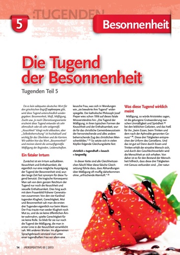 Perspektive 2013 05 die tugend der besonnenheit