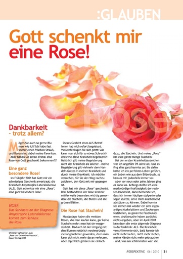 Perspektive 2010 06 gott schenkt mir eine rose