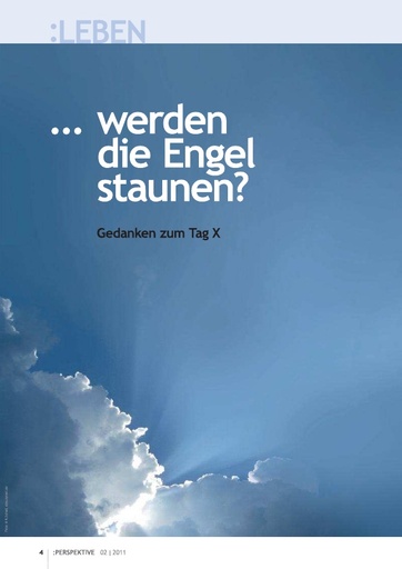 Perspektive 2011 02 werden die engel staunen