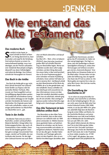 Perspektive 2013 03 wie entstand das alte testament