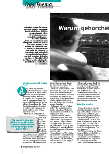 Perspektive 2001 06 warum gehorchen faszinierend ist
