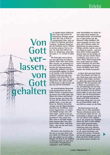 Perspektive 2007 11 von gott verlassen