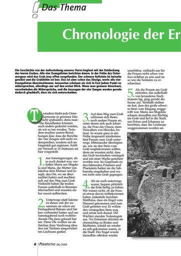 Perspektive 2004 04 chronologie der ereignisse von ostern