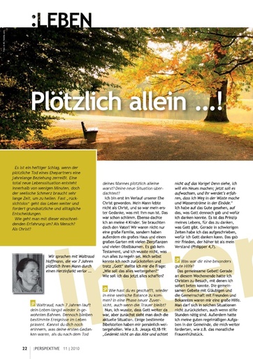 Perspektive 2010 11 ploetzlich allein