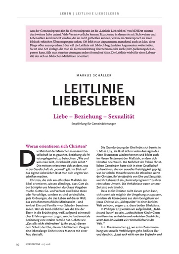 Perspektive 2018 01 Leitlinie Liebensleben