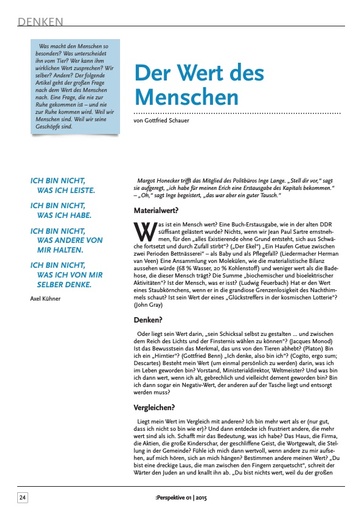 Perspektive 2015 01 der wert des menschen