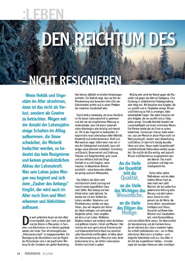 Perspektive 2008 02 den reichtum des alters entdecken