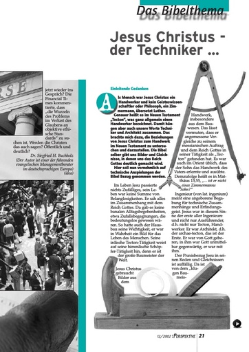 Perspektive 2002 12 jesus christus der techniker
