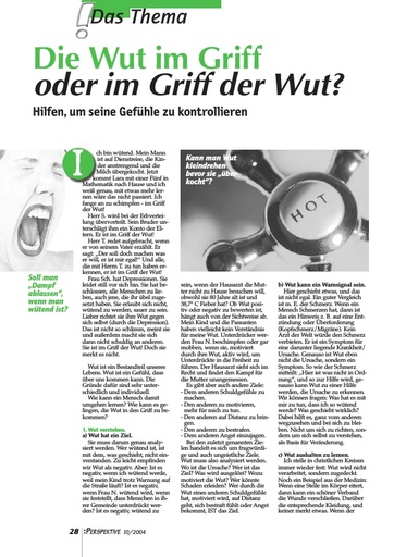 Perspektive 2004 10 die wut im griff