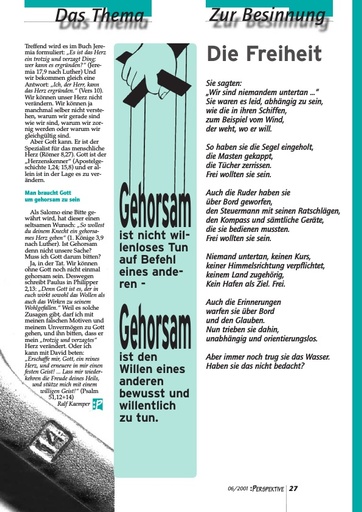 Perspektive 2001 06 die freiheit