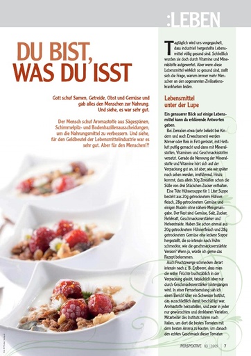 Perspektive 2009 03 du bist was du isst