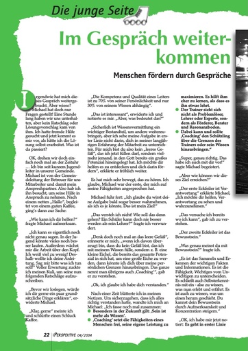 Perspektive 2004 04 im gespraech weiterkommen
