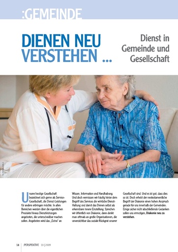 Perspektive 2009 10 dienen neu verstehen