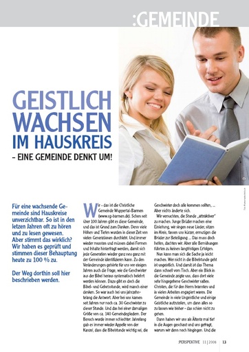 Perspektive 2008 11 geistlich wachsen im hauskreis