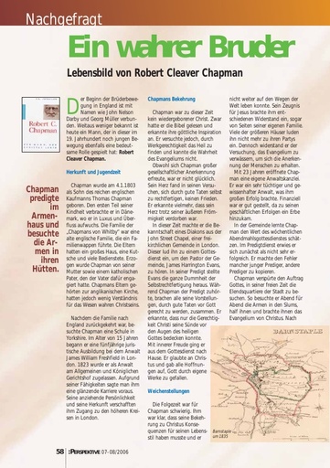Perspektive 2006 07 ein wahrer bruder
