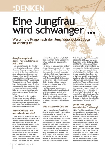 Perspektive 2012 10 eine jungfrau wird schwanger