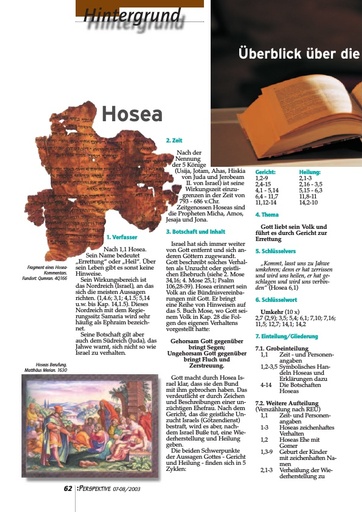 Perspektive 2003 07 ueberblick ueber die biblischen buecher hosea