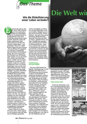 Perspektive 2004 03 die welt wird zum dorf